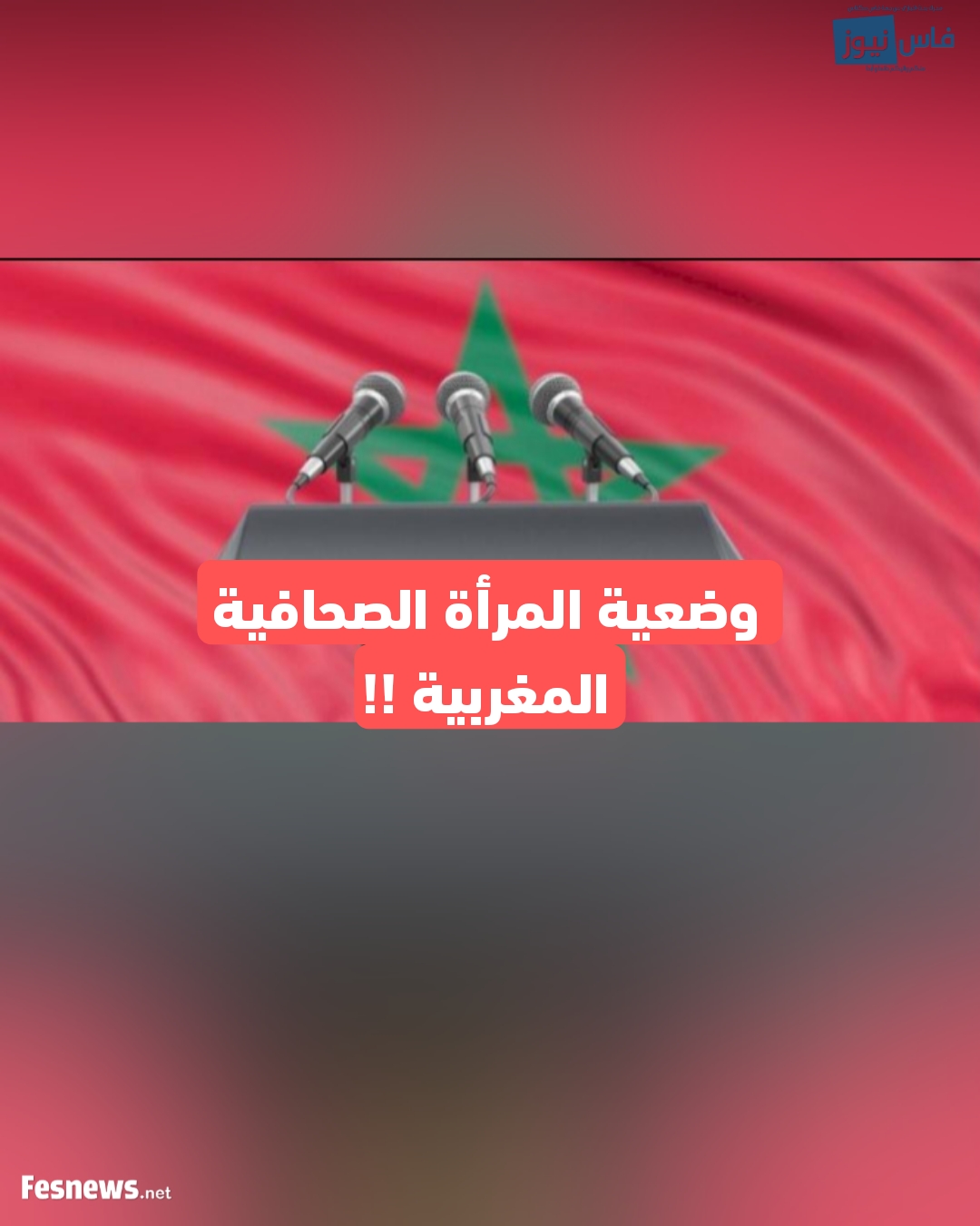 وضعية المرأة الصحافية المغربية !!
