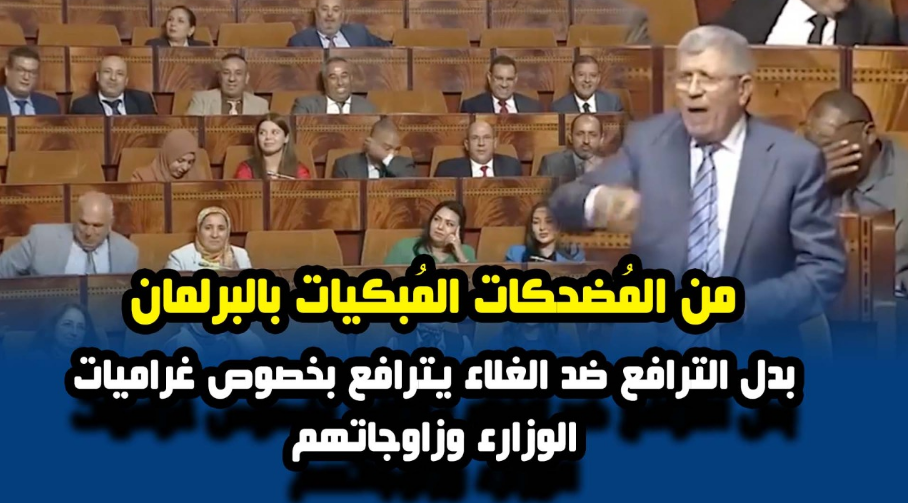 من المُضحكات المُبكيات بالبرلمان .. بدل الترافع ضد الغلاء يترافع بخصوص غراميات الوزارء وزاوجاتهم