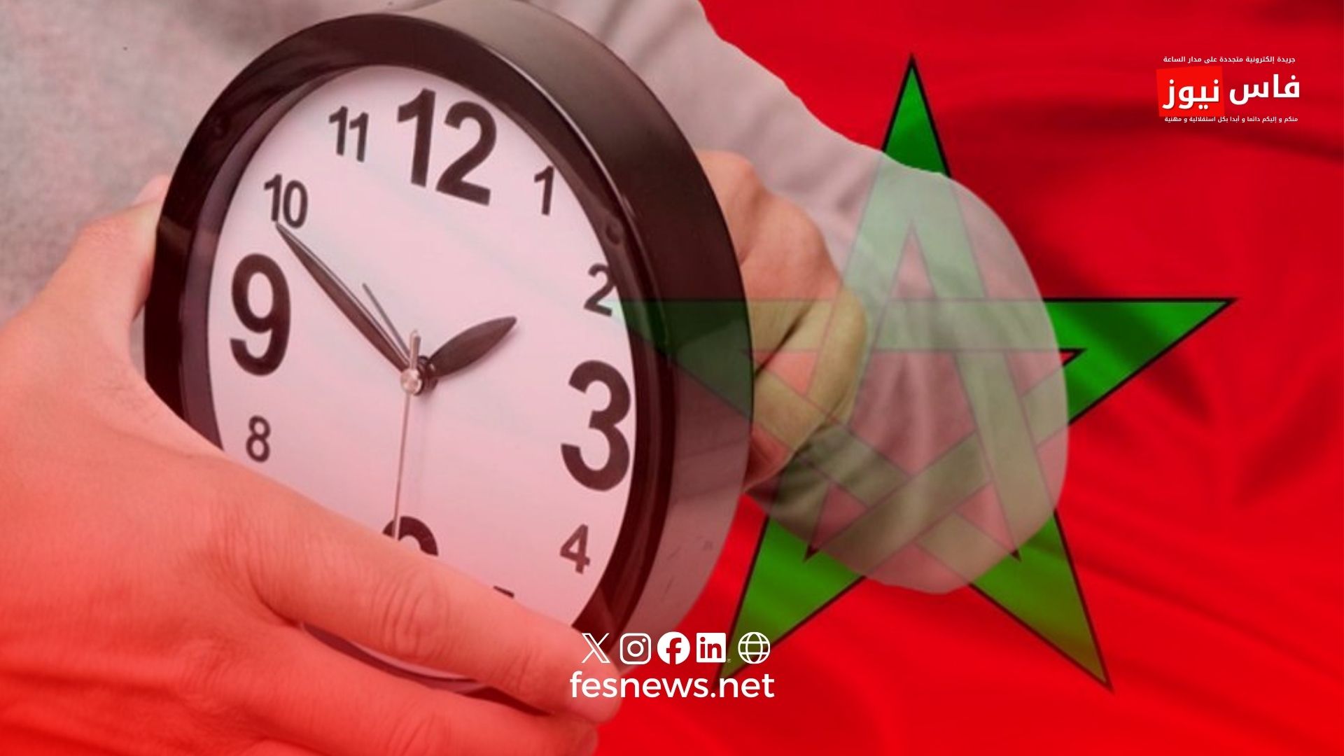 Morocco’s legal time: clocks to move back 60 minutes starting Sunday, September 20