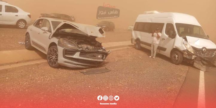 شرطة الطرق السيارة في المغرب تحصي خسائرها بعد يوم عاصف
