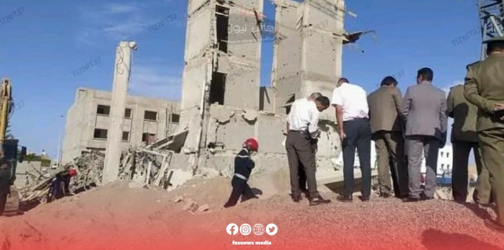 انهيار مبنى في طور البناء بتزنيت يخلف استشهاد عامل وإصابة آخرين