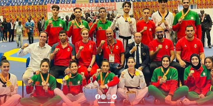 المنتخب الوطني المغربي للتايكوندو يحرز لقب بطولة إفريقيا للأمم وتصدر الترتيب العام للبطولة في فئتي الذكور والإناث