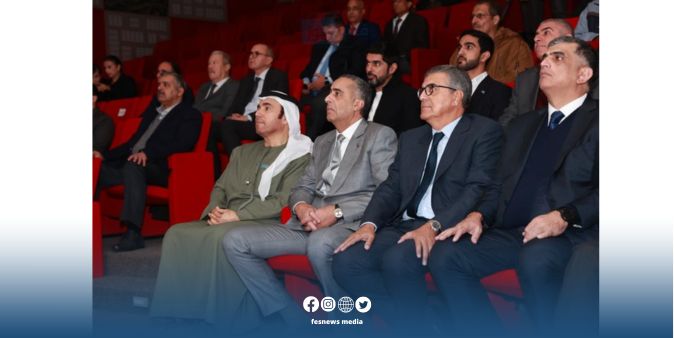 رئيس الأنتربول وقادة أجهزة الأمن العرب يزورون ميناء طنجة المتوسط +(صور)