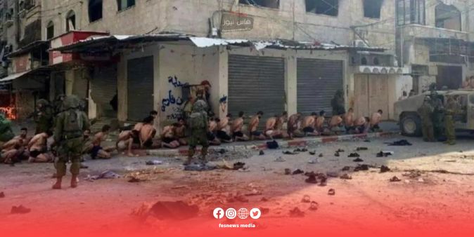 أمام صدمة العالم .. مشهد الفلسطينيين مكبلين عراة من طرف الجيش الإسرائيلي يثير جدلاً واسعاً +(صور)