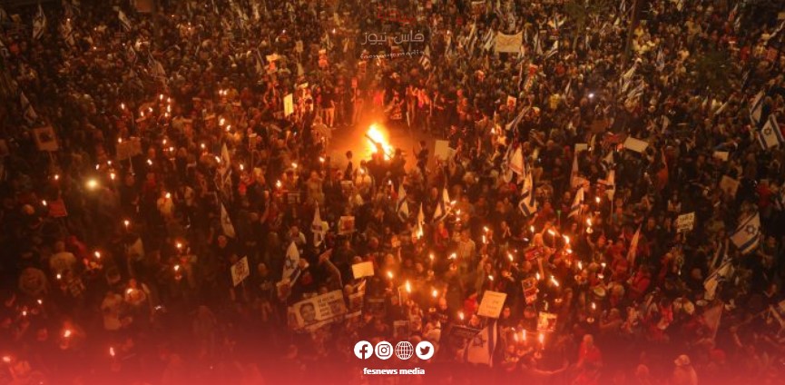 آلاف الإسرائيليين يتظاهرون السبت يطالبون بالإفراج عن الرهائن لدى حماس وبرحيل نتنياهو