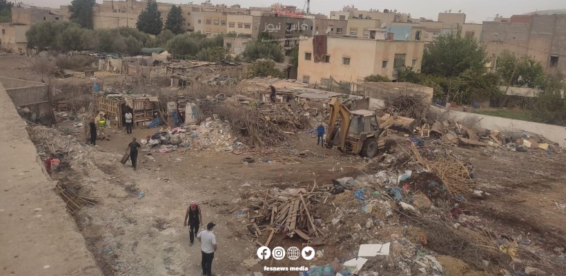 Zouagha Authorities Continue Their Campaign to Clean Up Neighborhoods and Remove Black Spots