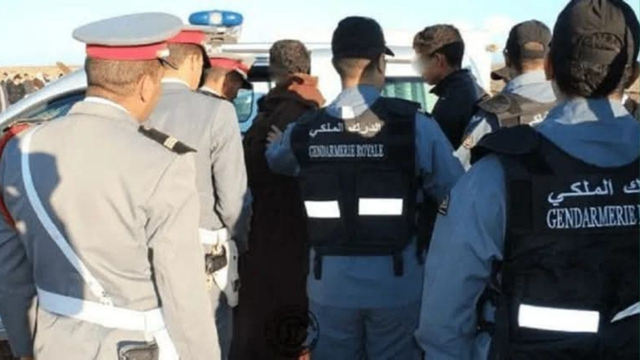 Royal Gendarmerie in Jerada Arrests 20 Wanted Individuals in Major Crime Bust