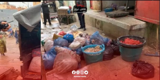 Elements of the 17th security district, supported by elements of the third security zone, thwart the trafficking of more than a ton of spoiled meat in the Bandabab neighborhood in Fez
