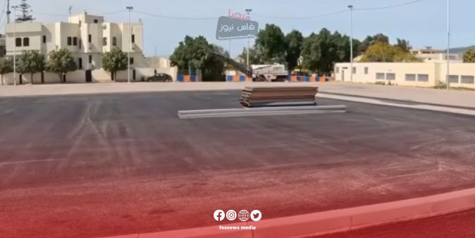 Temporary Prayer Space Prepared for Taraweeh in Fez After Mosque Demolition