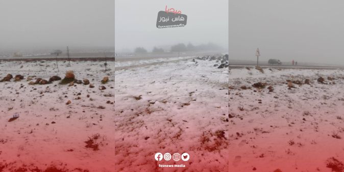 Snowfall Covers Jebel Habri in a Stunning White Blanket, Attracting Visitors