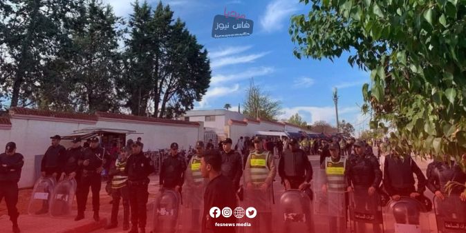 Heightened Security at the Faculty of Law in Meknes Amid Preparations for a Banned Student Event (Photos)