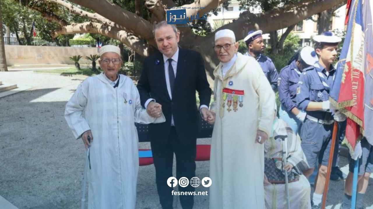 At a Military Ceremony, France Honors Moroccan Soldiers on the 80th Anniversary of the Allies’ Victory in World War II