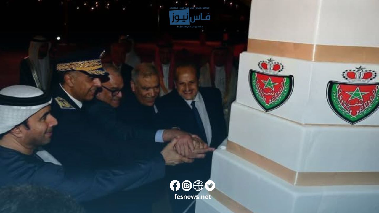 The Cake-Cutting Moment of the 69th Anniversary of National Security: El Hamouchi, Mansouri, INTERPOL, and the Ministry of Interior Gather in Celebration