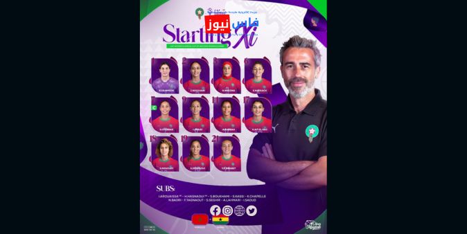Women’s Africa Cup of Nations: Atlas Lionesses’ Starting XI Announced for Semi-Final Against Ghana