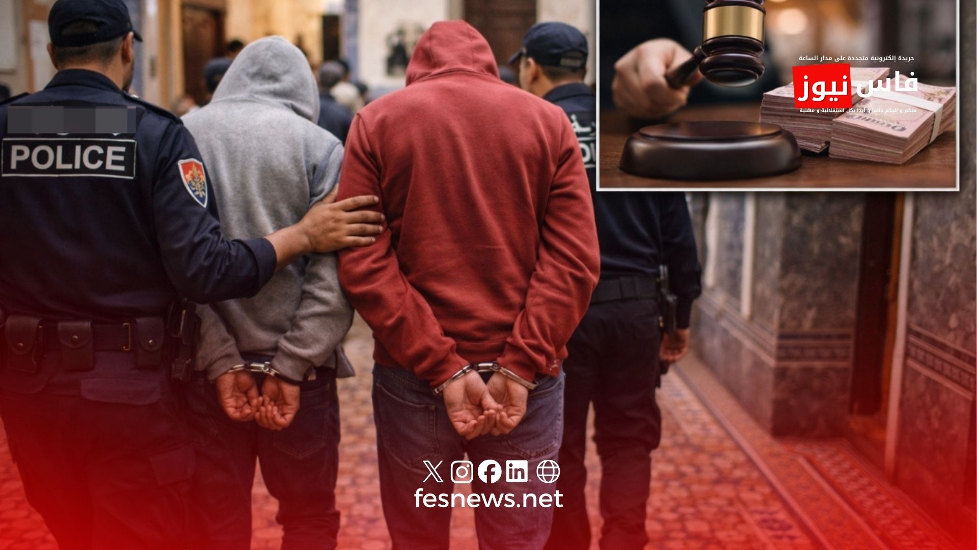 Two defendants sentenced to prison terms and fines in illegal migration case resulting in deaths in Fes