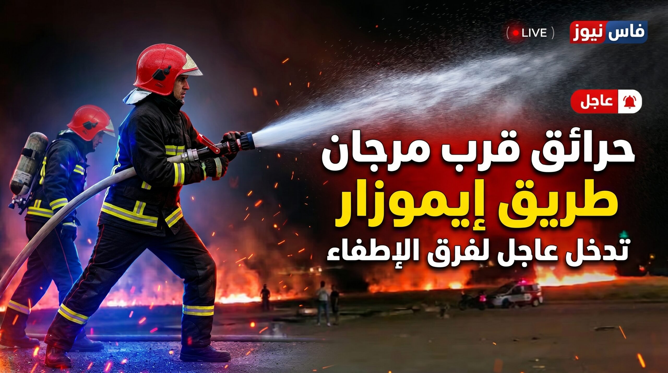 Fez: Fire Near Marjane Shopping Complex on Route Imouzzer Brought Under Control