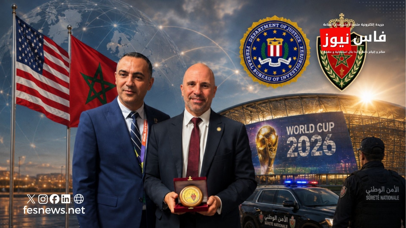 Le directeur adjoint du FBI : Le Maroc est un partenaire de sécurité mondialement fiable – Éloges pour le rôle de la Sûreté nationale dans la sécurisation de la Coupe du Monde 2026
