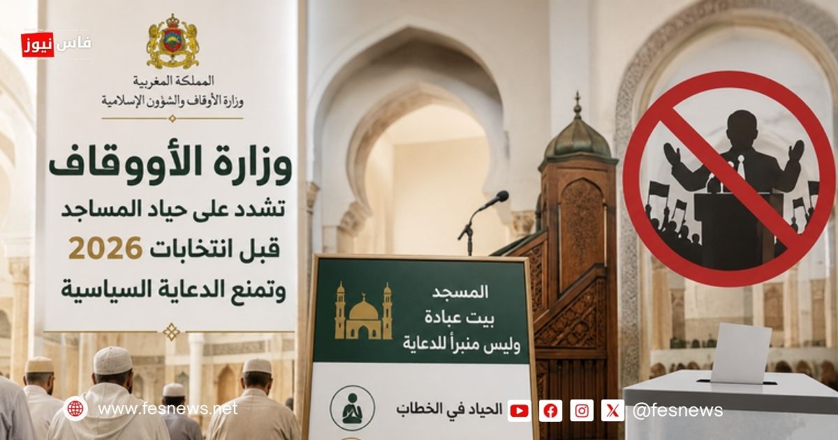 Le ministère des Habous réaffirme la neutralité des mosquées avant les élections de 2026 et interdit toute propagande politique