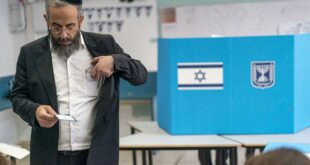 Israeli voter casts ballot during the October 27, 2026 Knesset general election